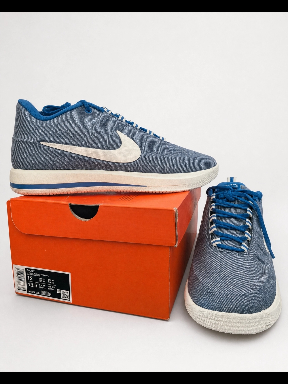 Nike Book 2 Devin Booker “Chapter Two” Denim Blue Sail IB6687-900 Men’s Size 12